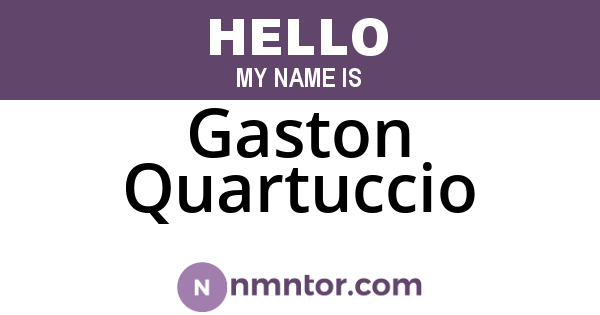 Gaston Quartuccio
