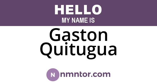 Gaston Quitugua
