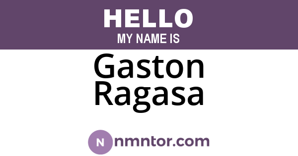 Gaston Ragasa