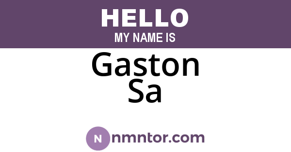 Gaston Sa