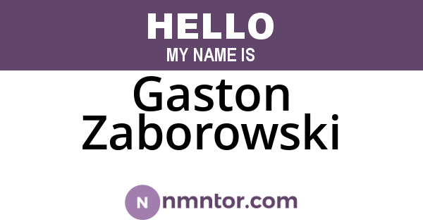 Gaston Zaborowski