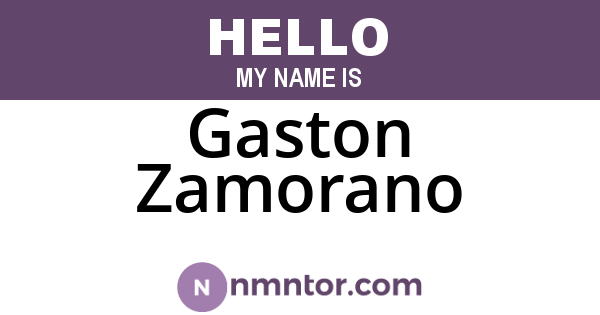 Gaston Zamorano