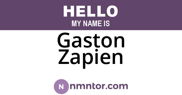 Gaston Zapien