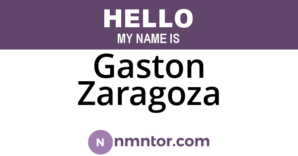 Gaston Zaragoza