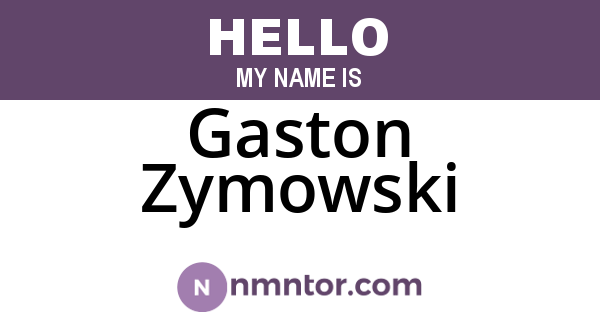 Gaston Zymowski