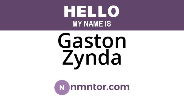 Gaston Zynda
