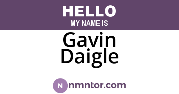 Gavin Daigle