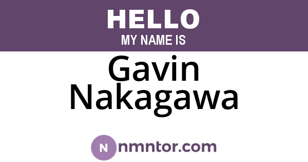 Gavin Nakagawa