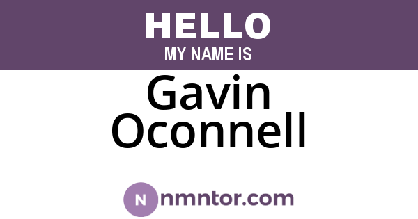 Gavin Oconnell
