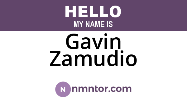 Gavin Zamudio
