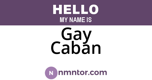 Gay Caban