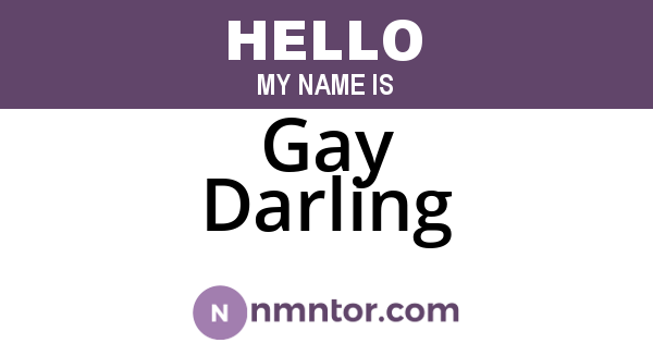 Gay Darling