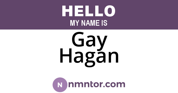 Gay Hagan