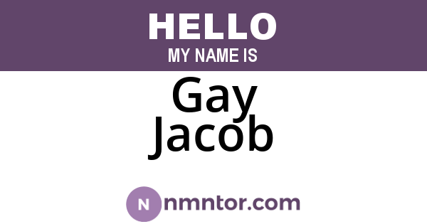 Gay Jacob