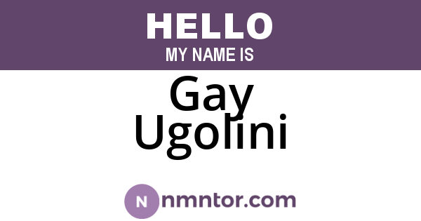 Gay Ugolini