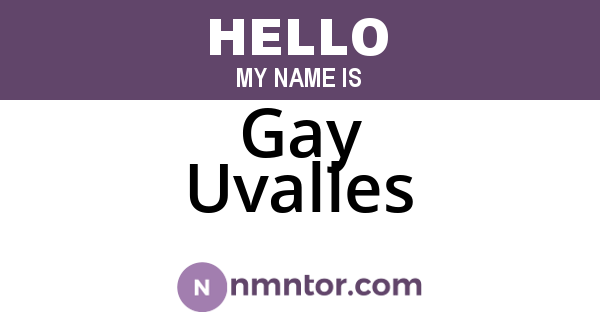 Gay Uvalles