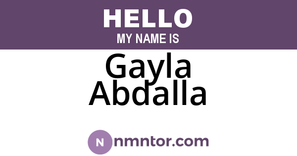 Gayla Abdalla