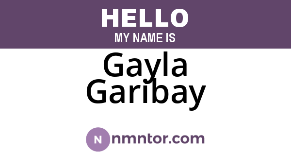 Gayla Garibay