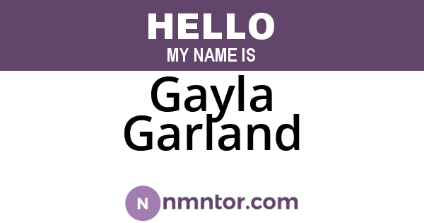 Gayla Garland