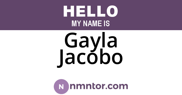 Gayla Jacobo