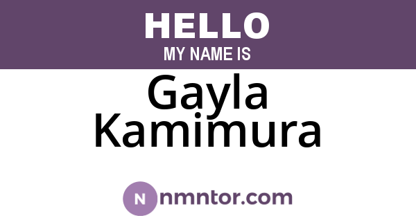 Gayla Kamimura