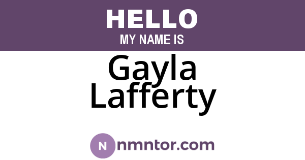 Gayla Lafferty
