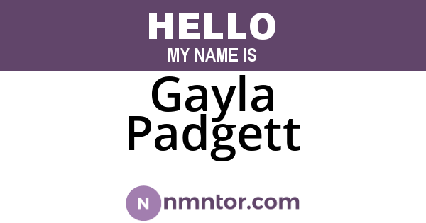 Gayla Padgett