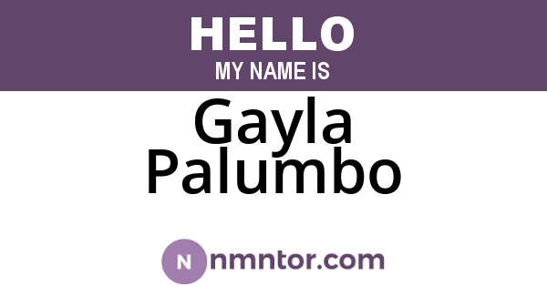 Gayla Palumbo