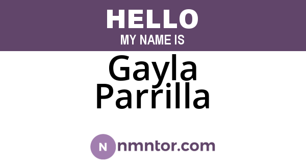 Gayla Parrilla