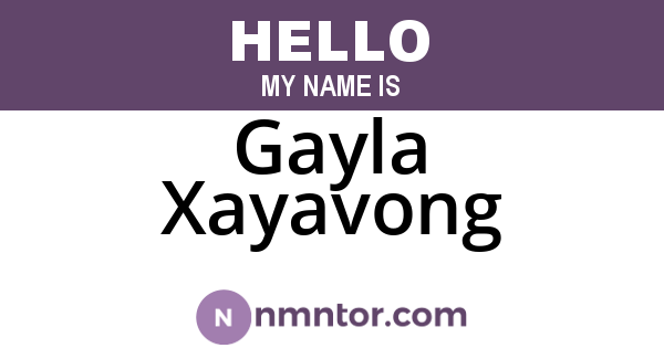 Gayla Xayavong