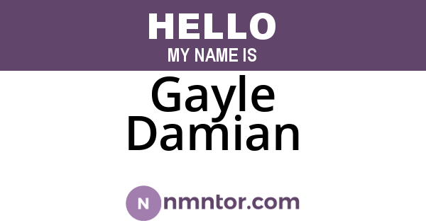 Gayle Damian
