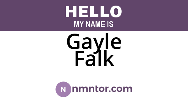 Gayle Falk
