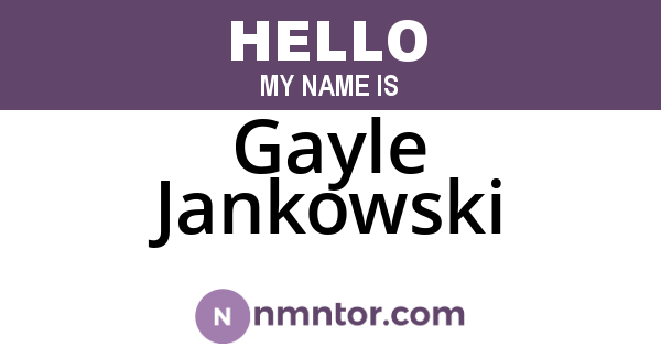 Gayle Jankowski