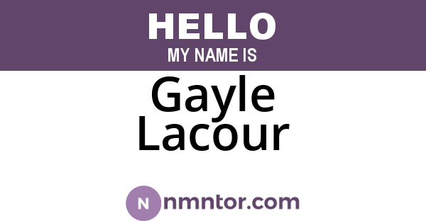 Gayle Lacour