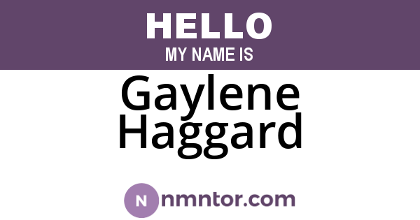 Gaylene Haggard