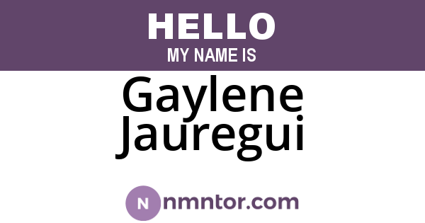 Gaylene Jauregui