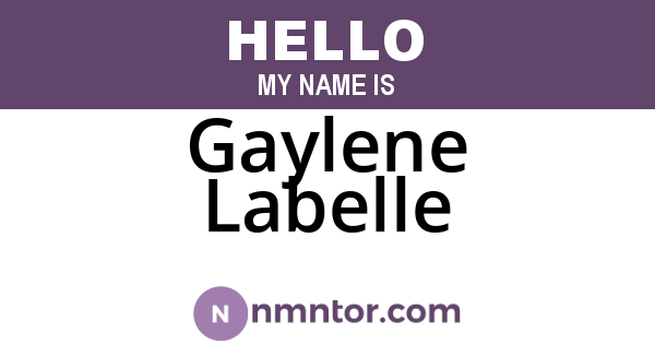 Gaylene Labelle
