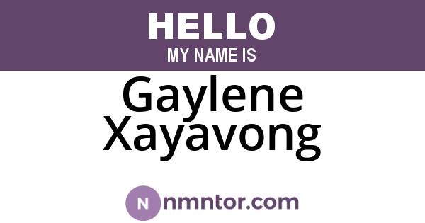 Gaylene Xayavong