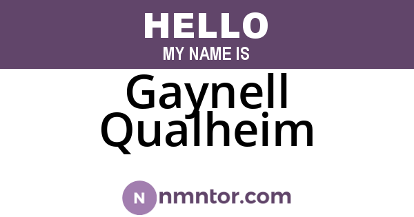 Gaynell Qualheim