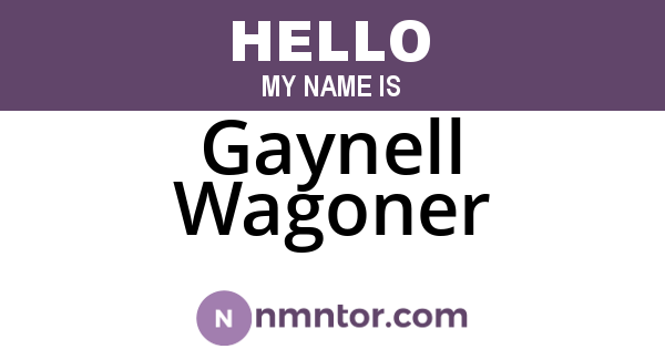 Gaynell Wagoner