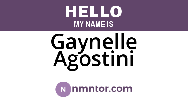 Gaynelle Agostini