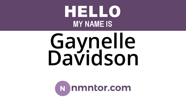 Gaynelle Davidson
