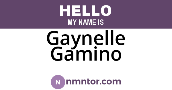Gaynelle Gamino