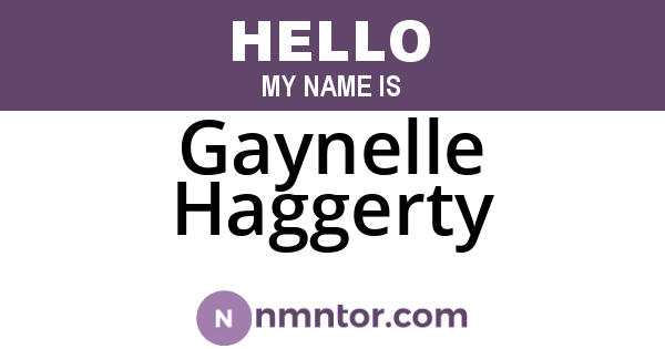 Gaynelle Haggerty