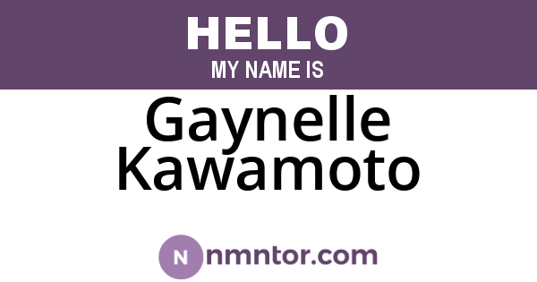 Gaynelle Kawamoto