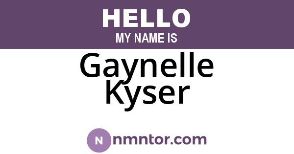 Gaynelle Kyser