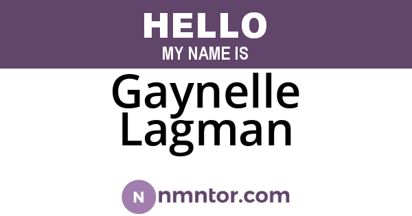 Gaynelle Lagman