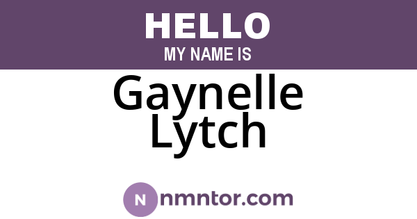 Gaynelle Lytch