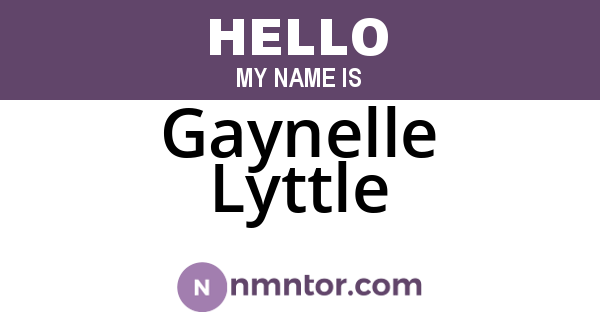 Gaynelle Lyttle