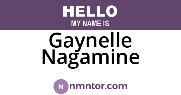Gaynelle Nagamine